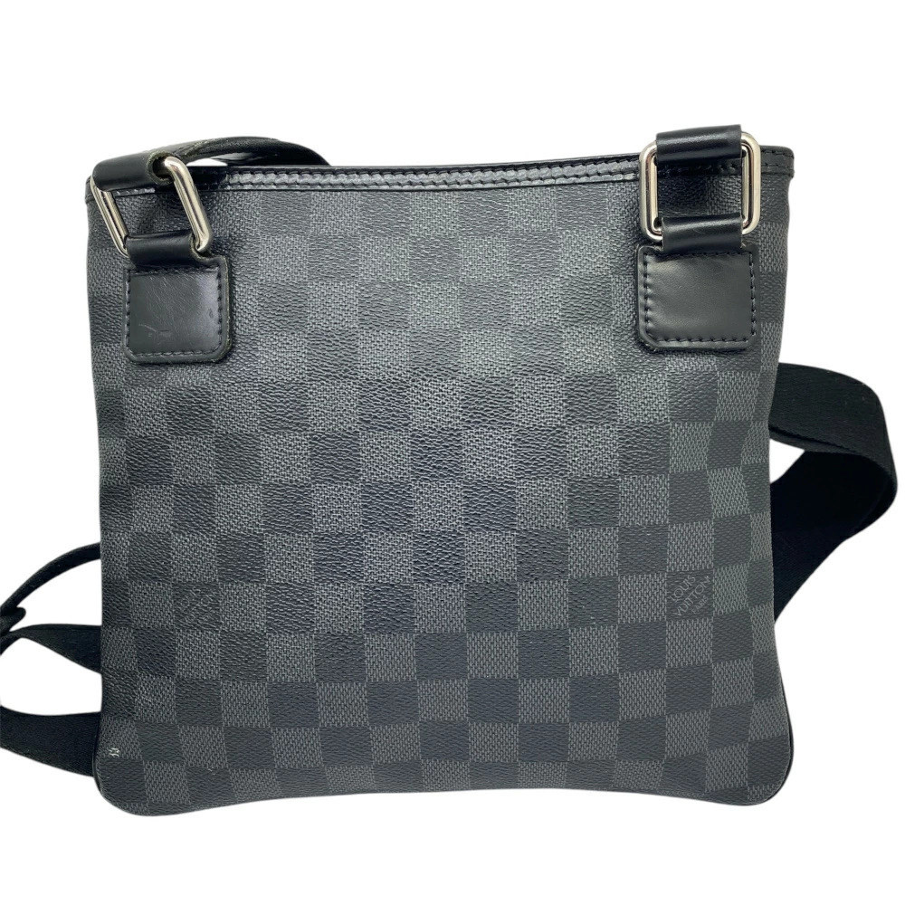 LOUIS VUITTON Thomas Damier Graphite Black Shoulder Bag Leather Black Crossbody - Picture 1 of 11